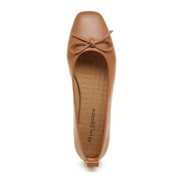 Kelsi Dagger Frankie Gingerbread Ballet Flats - Picture 1 of 4